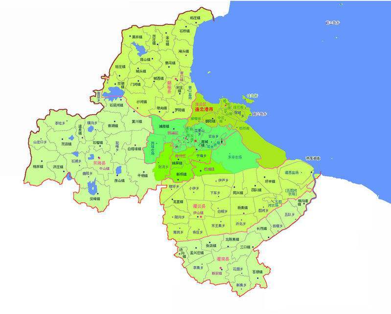 江蘇省連云港市，因連島與云臺山得名，中國優秀旅游城市